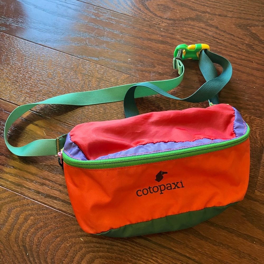Cotopaxi Fanny Pack Waist Bag Orange Purple Green